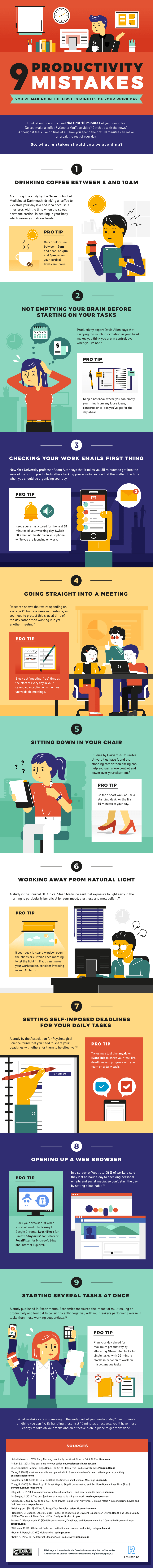 Infographic Productivity Tips