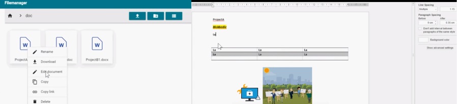 PortalCMS biedt online documentenbeheer met ondersteuning MS Office en PDF